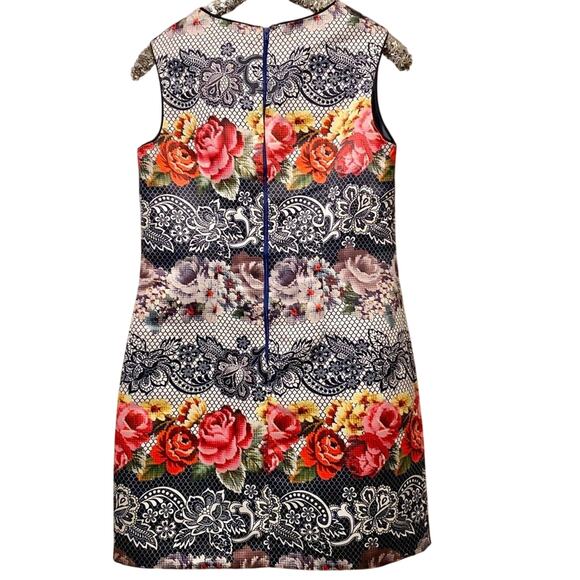 Cynthia Steffe Floral Shift Dress Josie Duchess Satin 4 - Picture 3 of 7